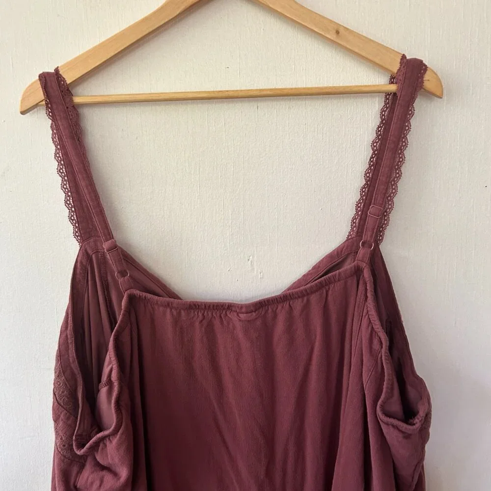 Torrid Tank Y2K Top Womens 6XL Purple Button Front Sleeveless Fairy Cottagecore - Picture 7 of 7